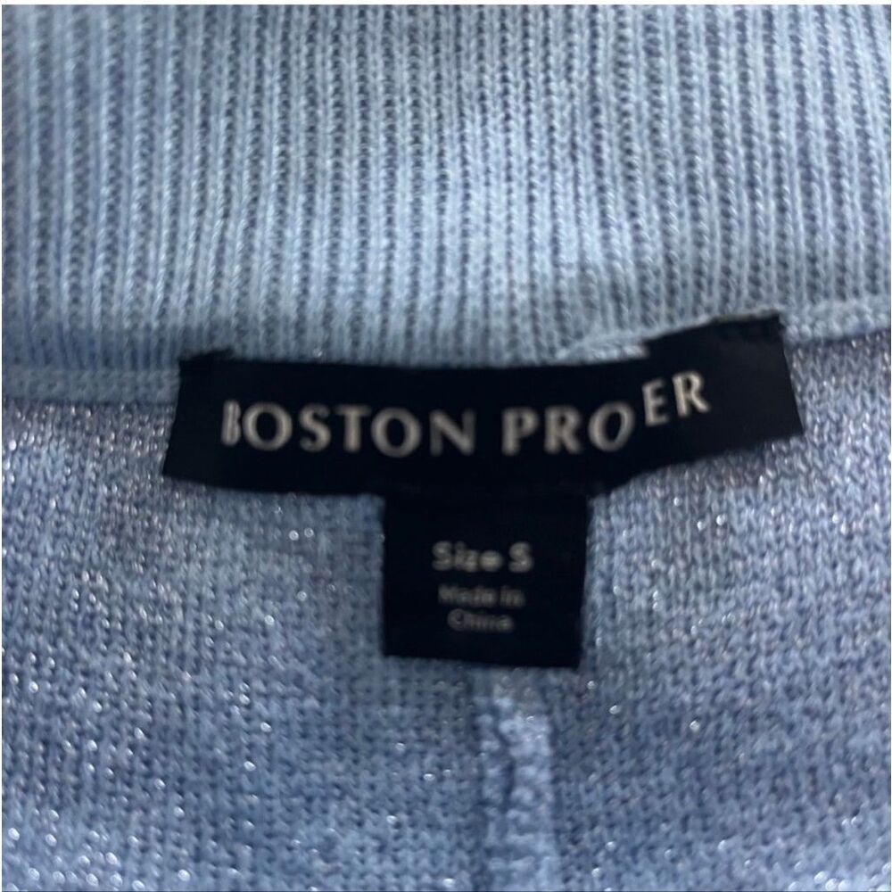 BOSTON PROPER | sky blue rhinestone lounge set S - Picture 6 of 8